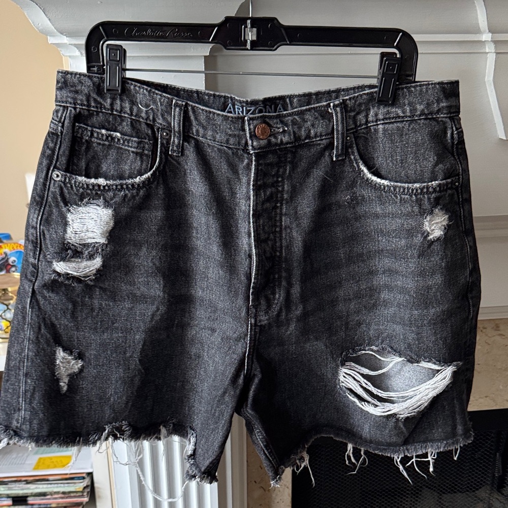 Arizona Jean Company Black Denim Shorts